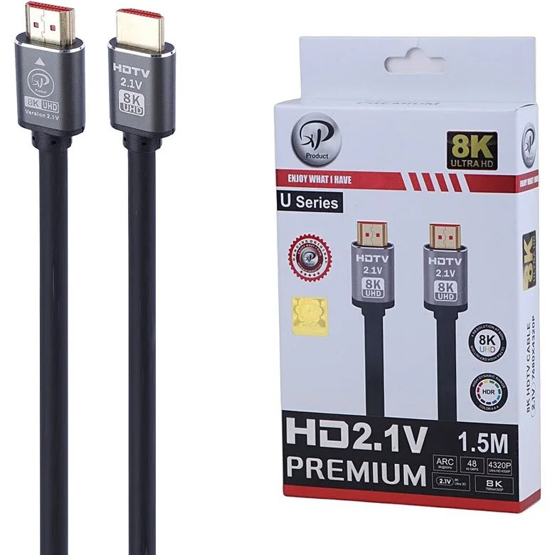 کابل HDMI ایکس‌پی مدل 8K 1.5 متری