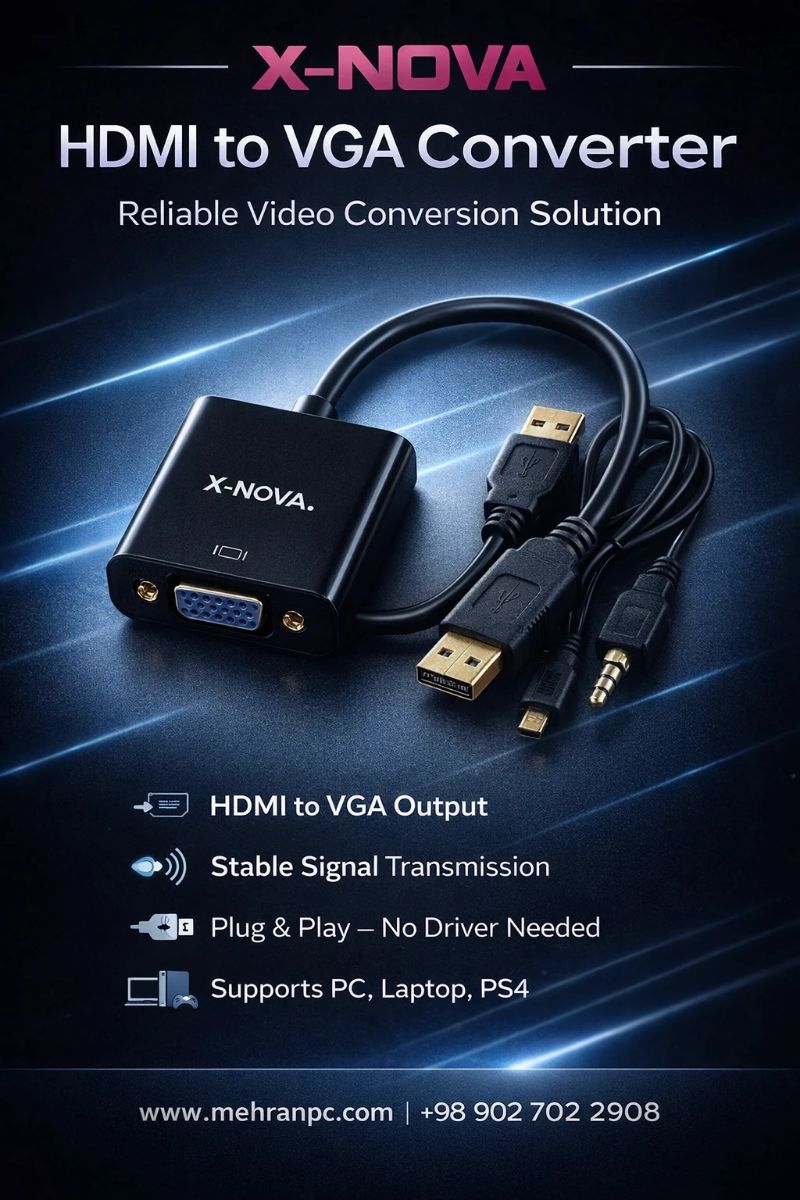 مبدل تصویر HDMI به VGA نوا NOVA صدادار